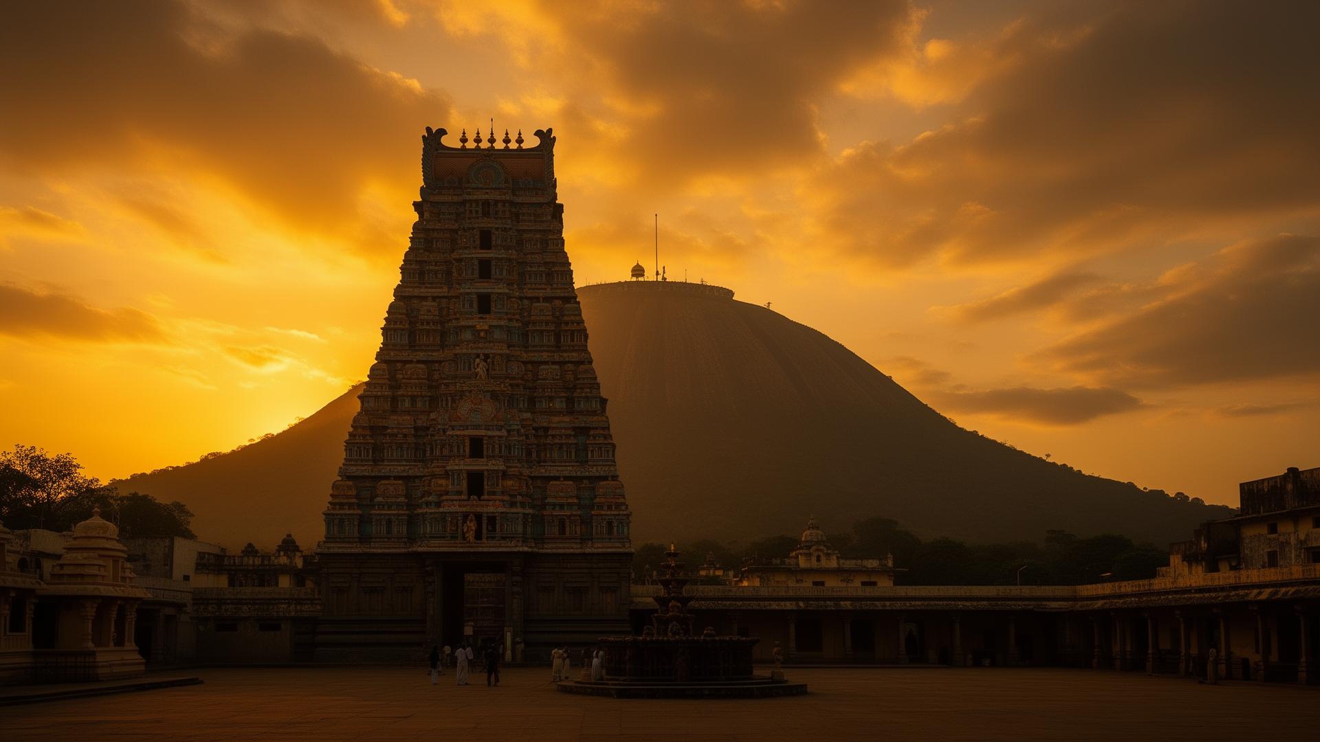 View of Arunachaleswarar Temple from the property vicinity
